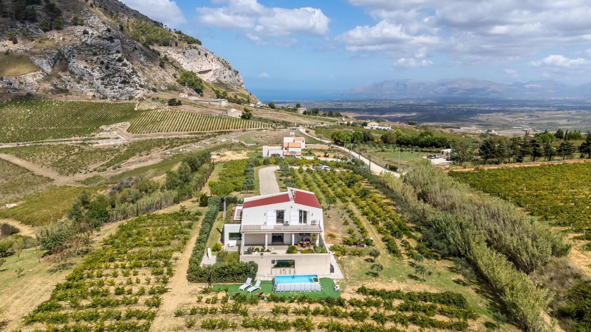 Villa Bonifato Vista Sulle Campagne E Sul Mare Siciliano Cozy House Italy Alcamo Eksteriør bilde